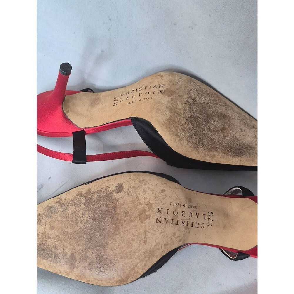 Christian LaCroix sling  backs - Picture 3 of 8